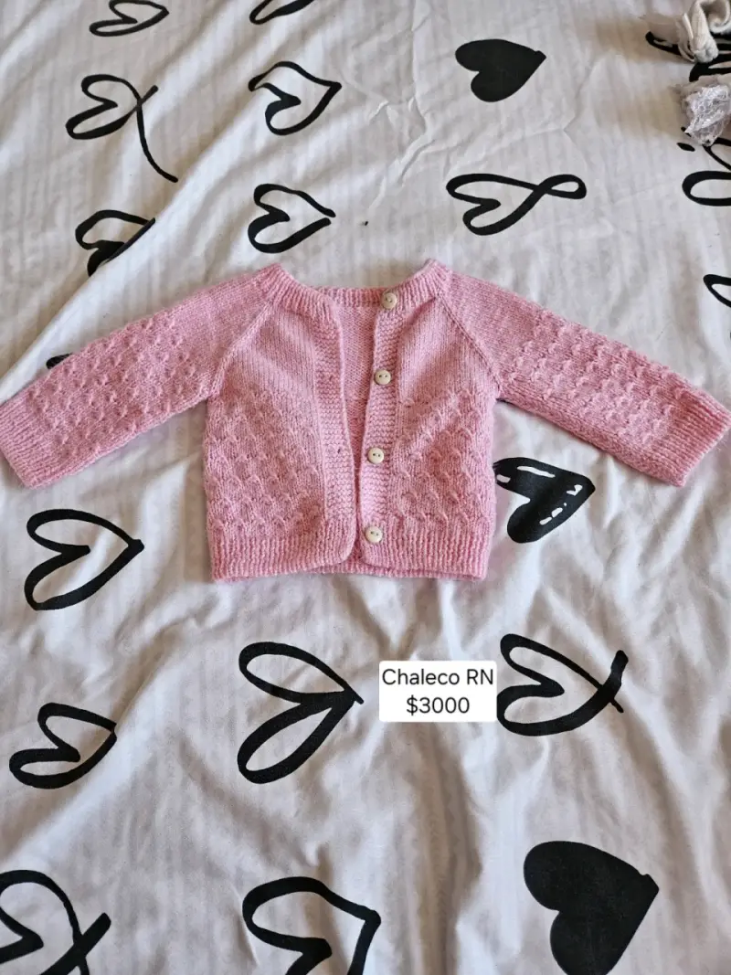 Chaleco rosado de bebé
