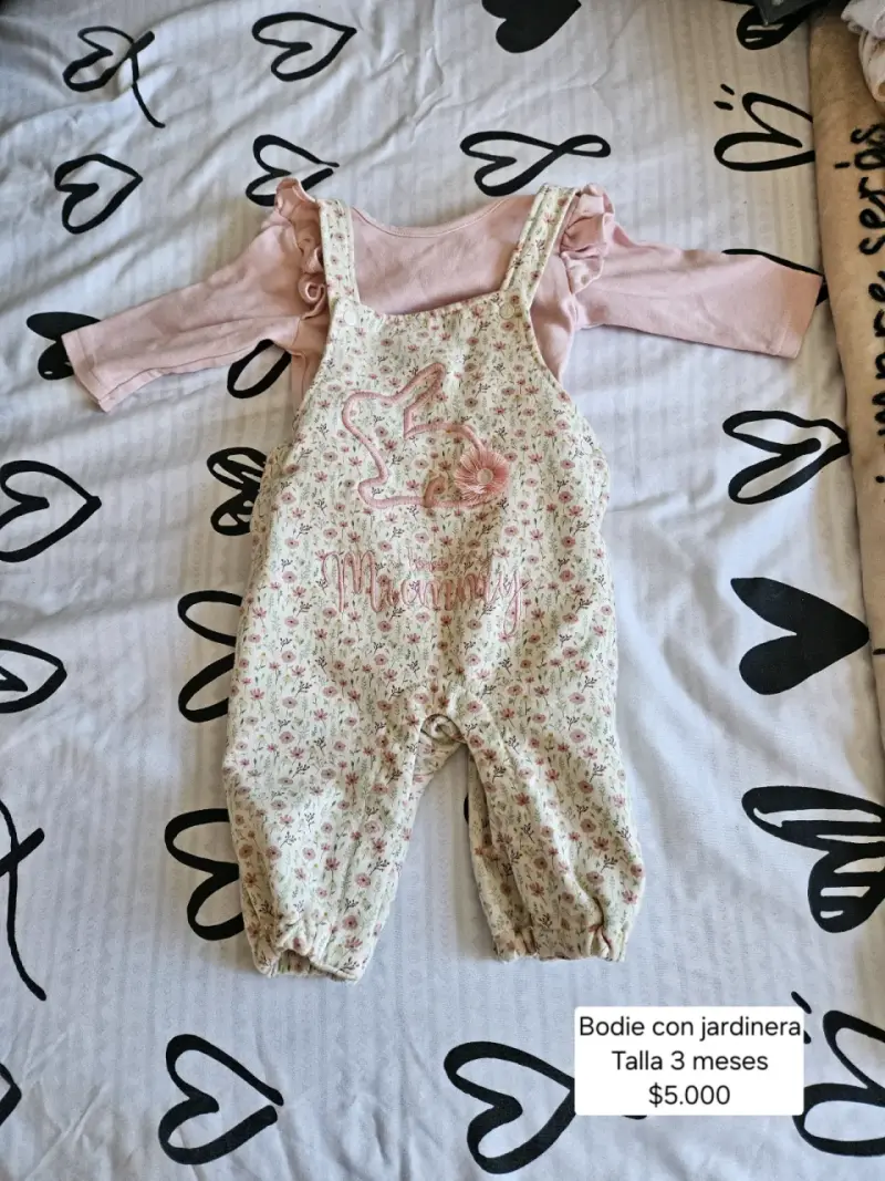 Enterito de bebé floral 3 meses