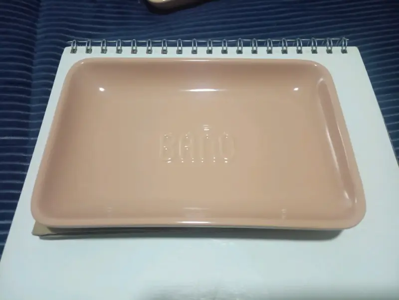 Jabonera de cerámica beige - 3
