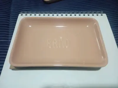 Jabonera de cerámica beige - miniatura 3