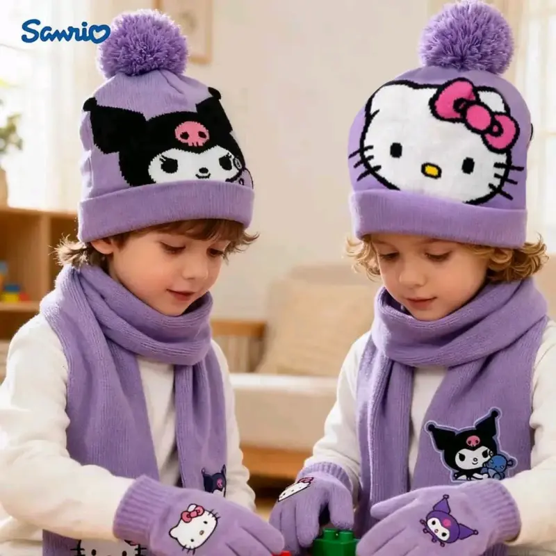 Set infantil gorro y guantes Hello Kitty - 1