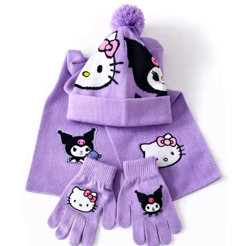 Set infantil gorro y guantes Hello Kitty - 4