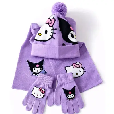 Set infantil gorro y guantes Hello Kitty - miniatura 4