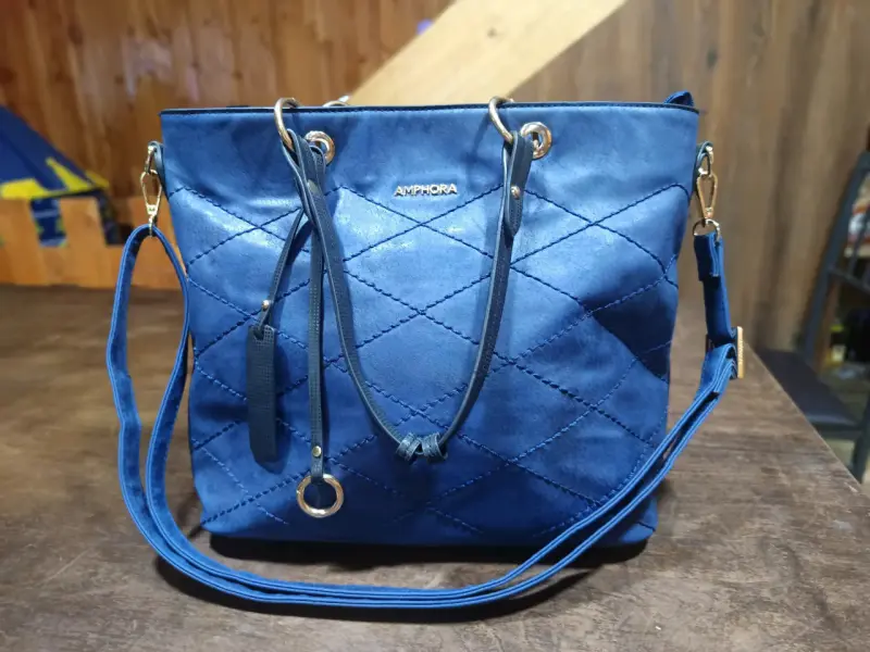 Cartera azul Amphora - 1