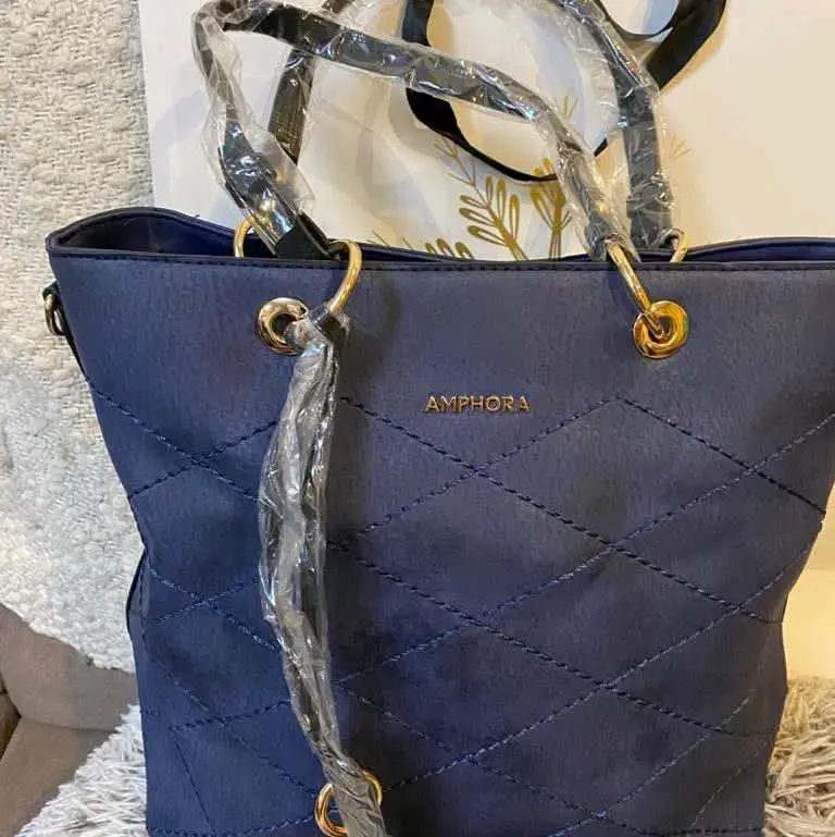 Cartera azul Amphora - 5