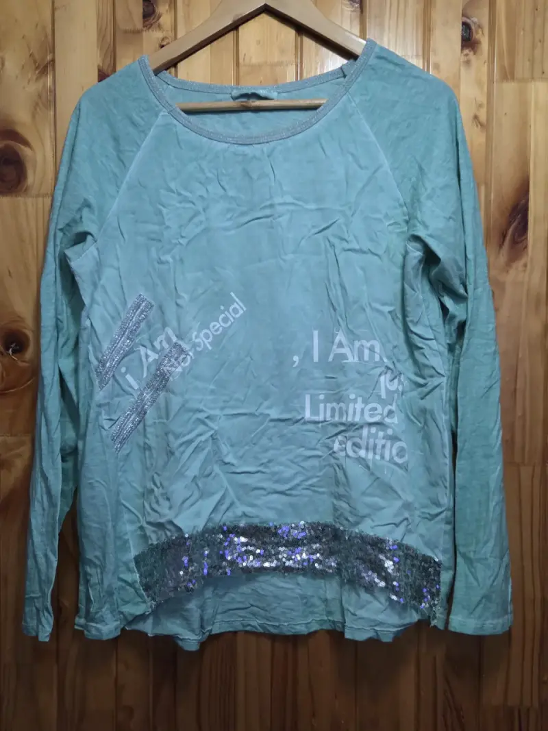 Camisa azul de vestir nueva - 3