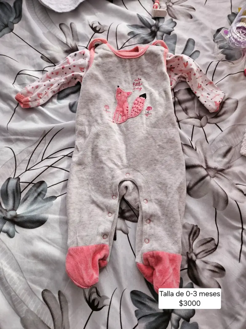 Pijama bebé zorro rosado