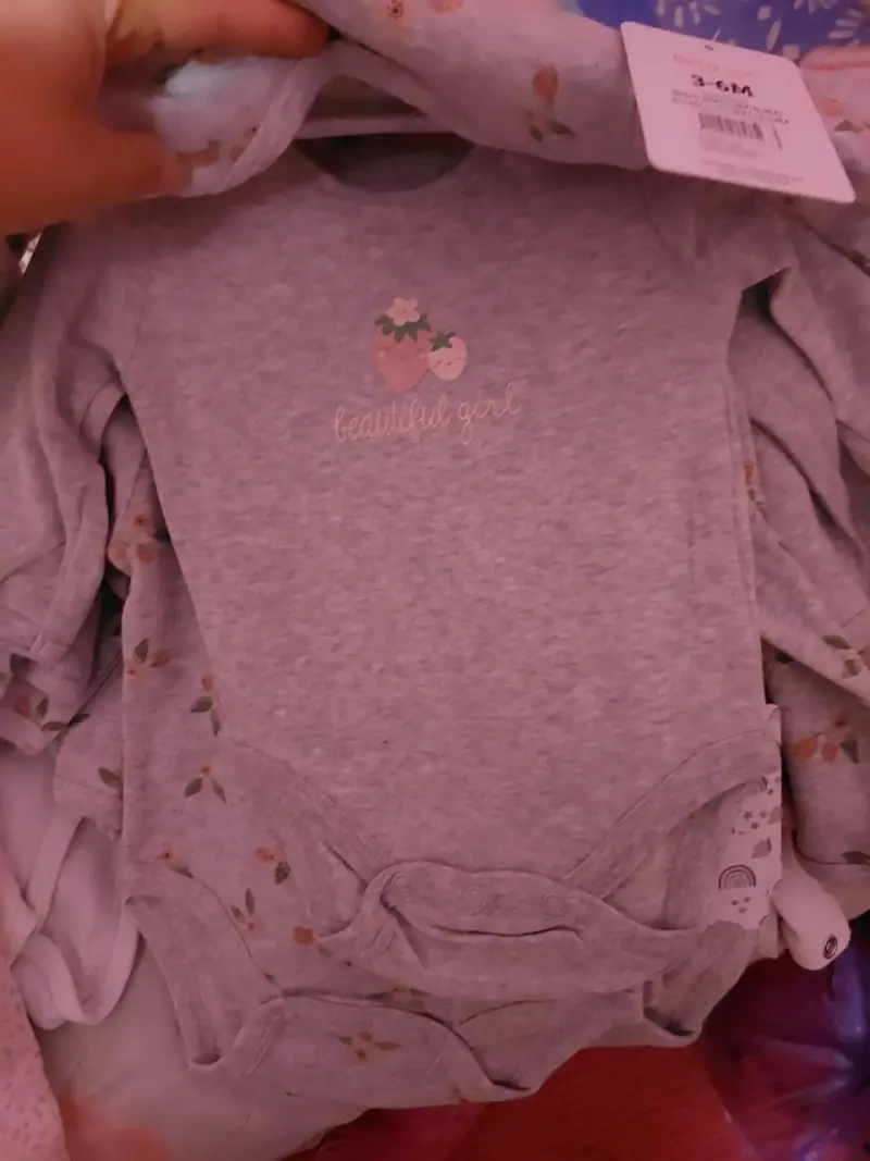 Body gris con diseño floral x2 - 3