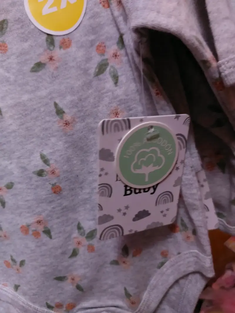 Body gris con diseño floral x2 - 5