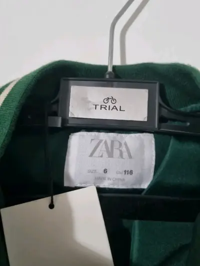 Chaqueta varsity verde Zara talla 6 - miniatura 5