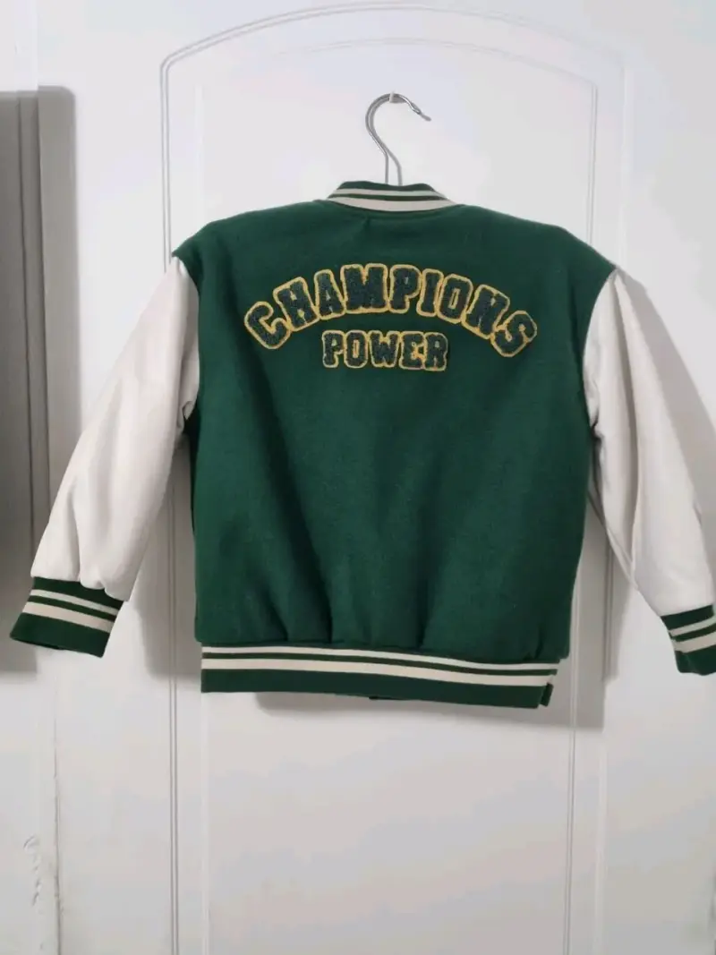 Chaqueta varsity verde Zara talla 6 - 6
