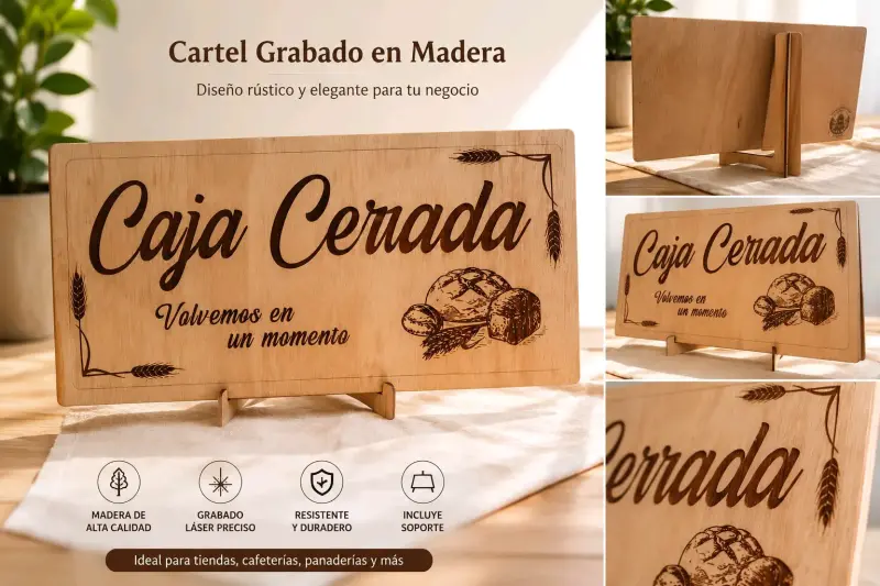 Carteles personalizados.