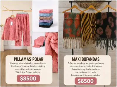 Conjunto de pijama polar rosa - miniatura 2