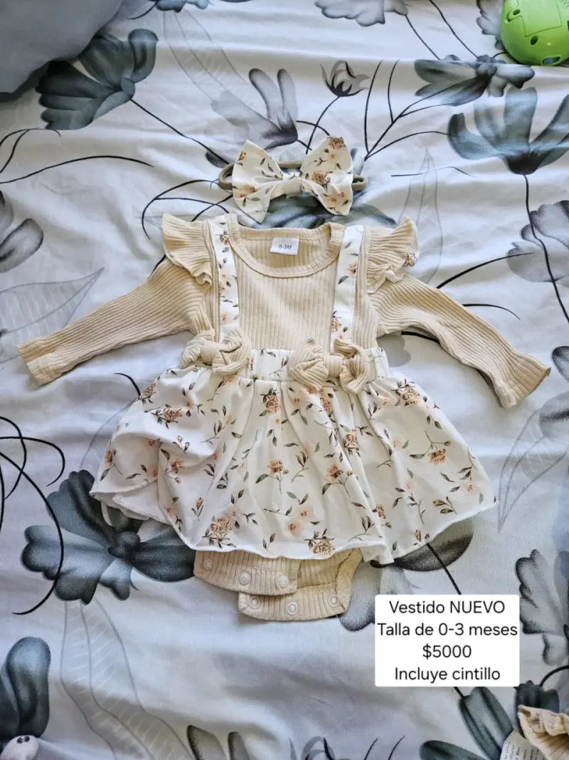 Vestido de bebé con cintillo