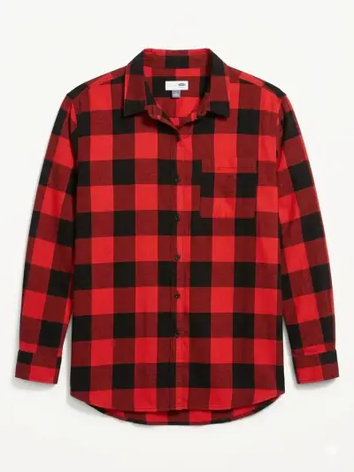 Camisa a cuadros roja y negra - miniatura 1