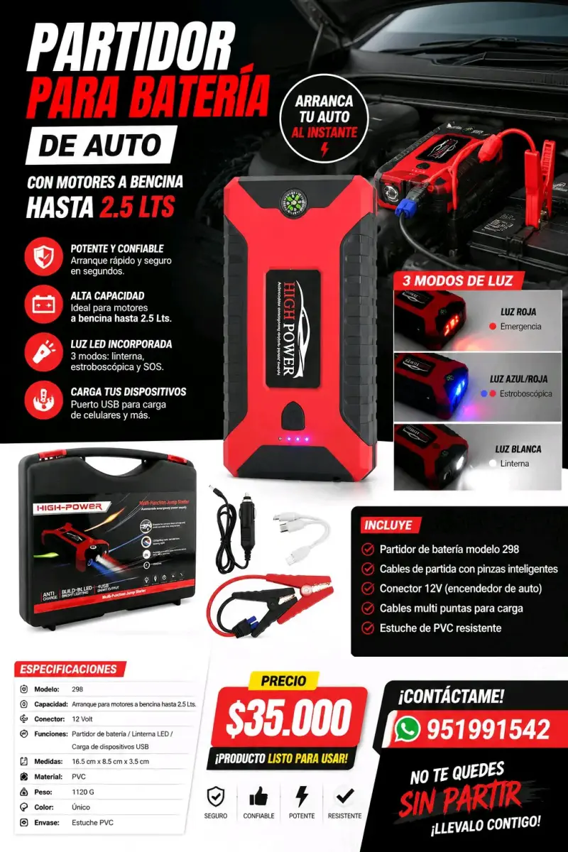 Partidor de batería para auto - 1