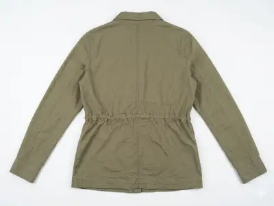 Chaqueta verde militar con bolsillos - miniatura 2