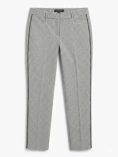 Pantalones de cuadro vichy blanco y negro - miniatura 1