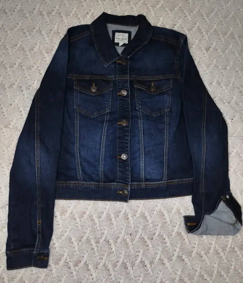 Chaqueta de mezclilla azul - 1