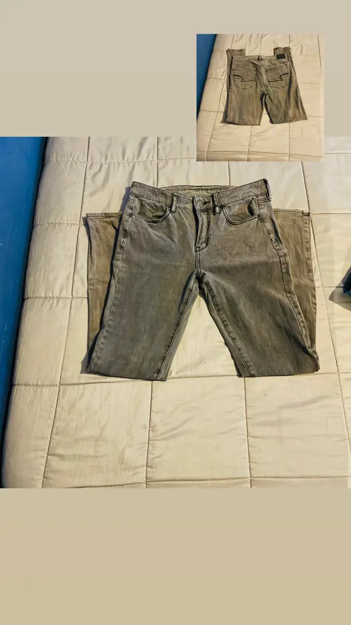 Pantalones color gris casuales