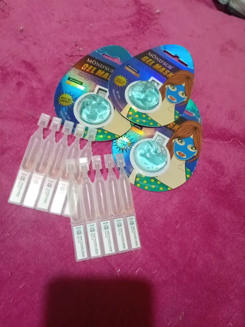 Mascarillas gel y suero facial
