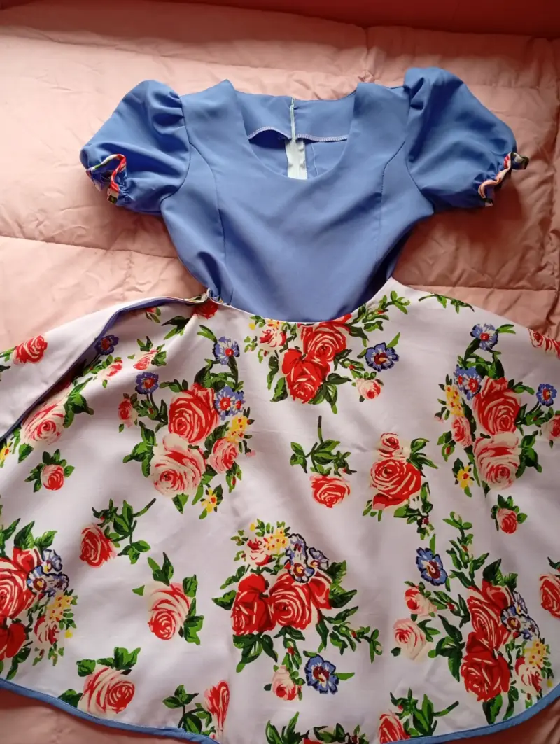 Vestido de cueca doble faldon - 1