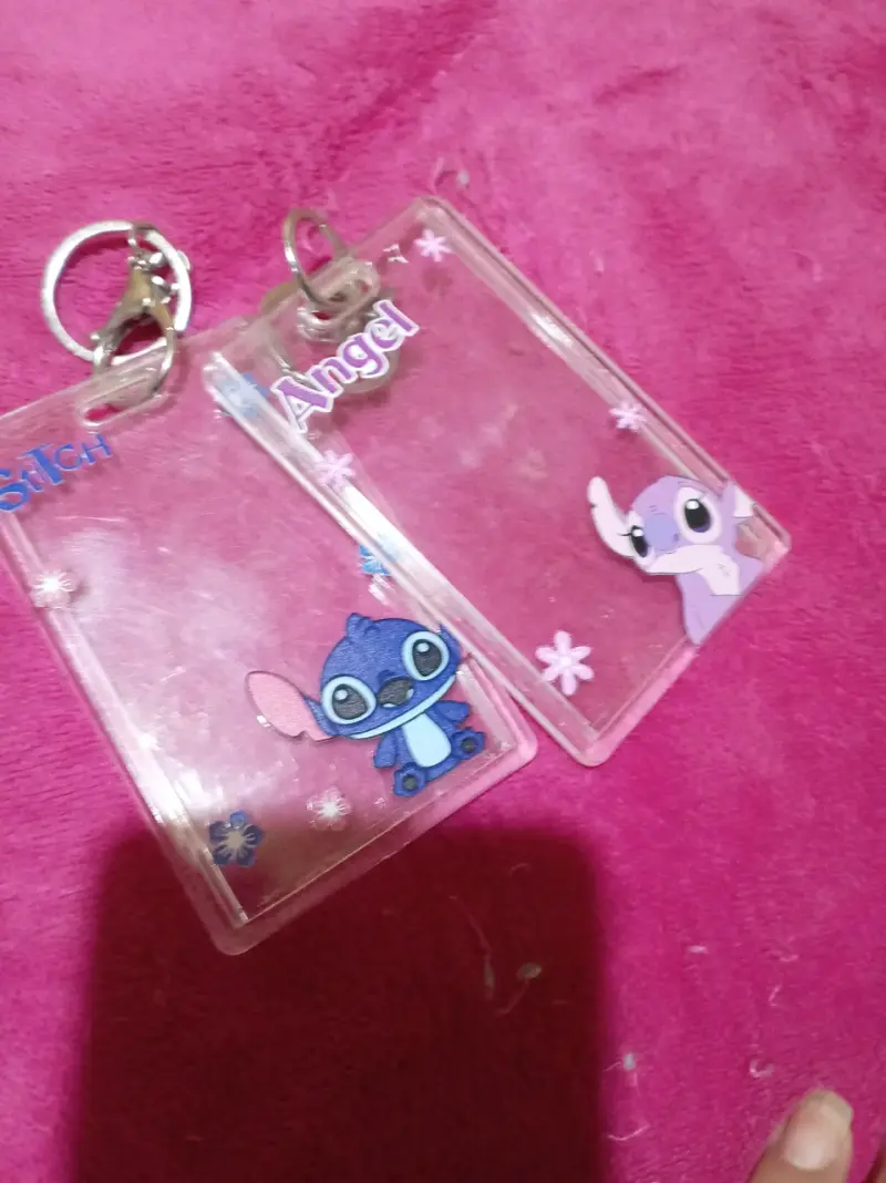 Llavero doble Stitch y Angel