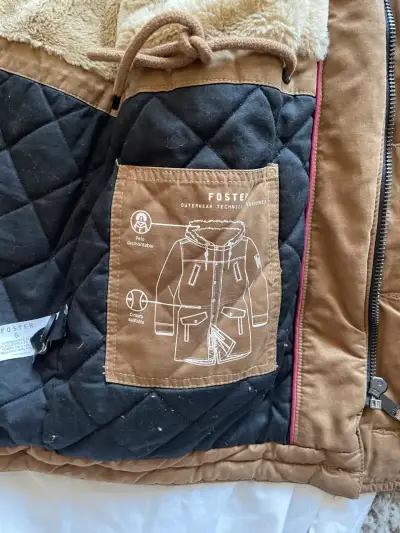 Parka marrón con capucha - miniatura 4