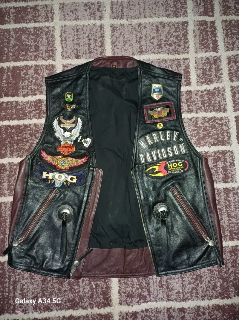 Chaleco de cuero Harley Davidson Talla (M) - 2