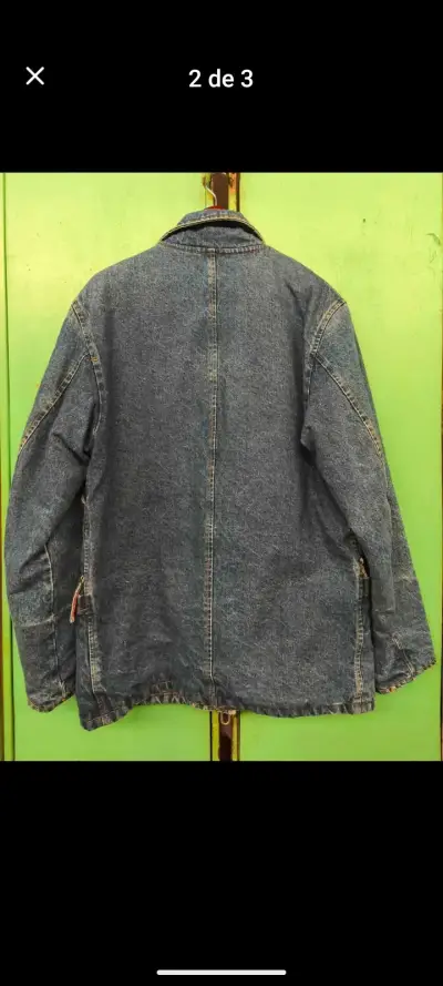 Chaqueta de mezclilla forrada gruesa. Lemont M/L - miniatura 2