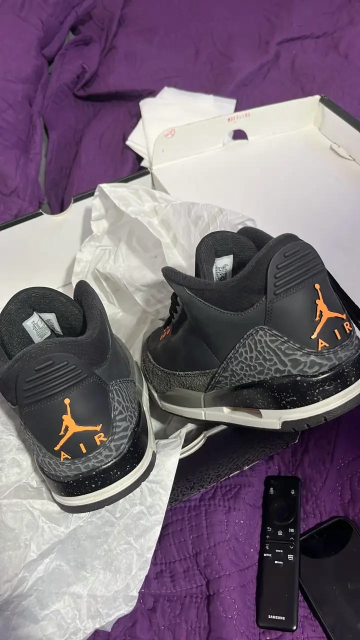 Zapatillas negras Air Jordan 3 retro - 1