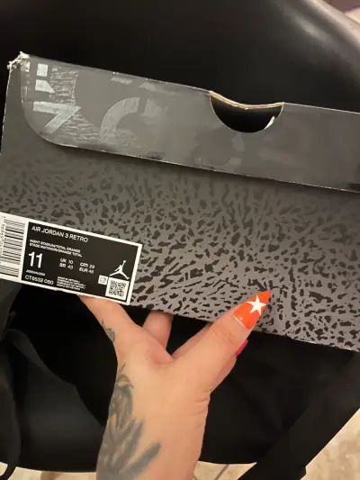 Zapatillas negras Air Jordan 3 retro - miniatura 5