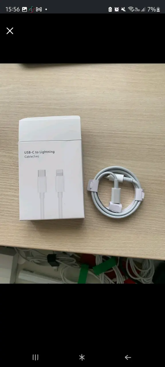 Cable iPhone USB-C a Lightning Nuevo$4.500 20W PD - 3