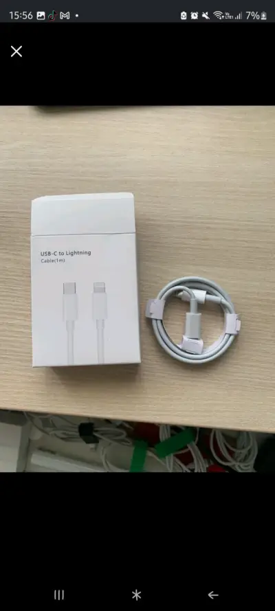 Cable iPhone USB-C a Lightning Nuevo$4.500 20W PD - miniatura 3