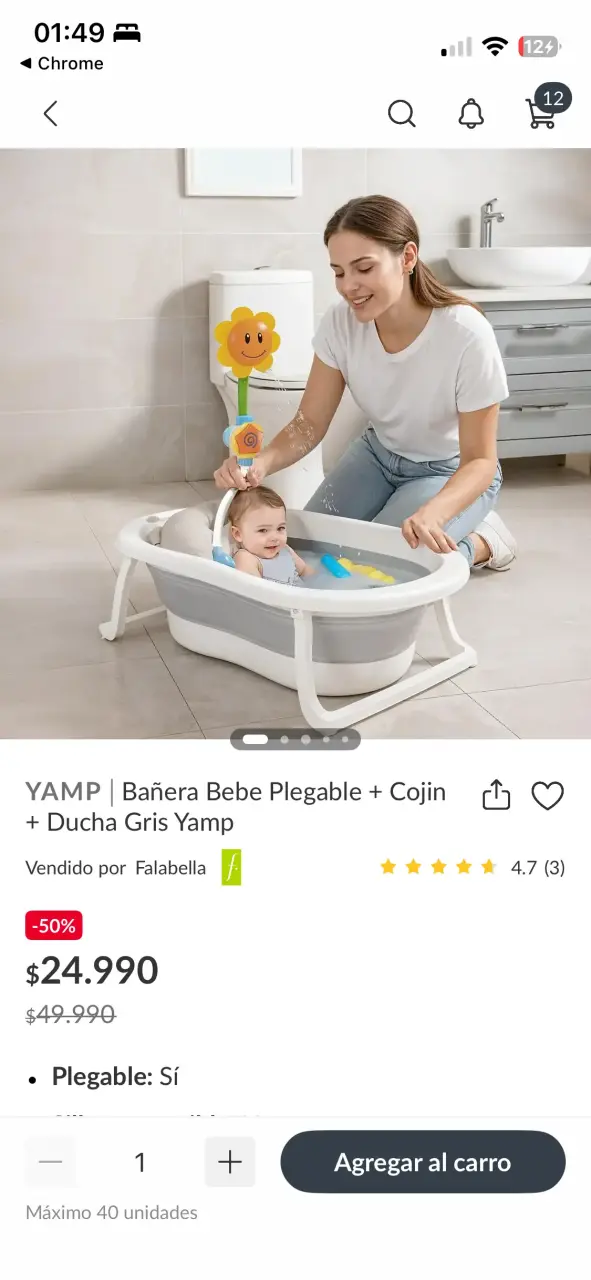 Tina plegable para bebé - 2