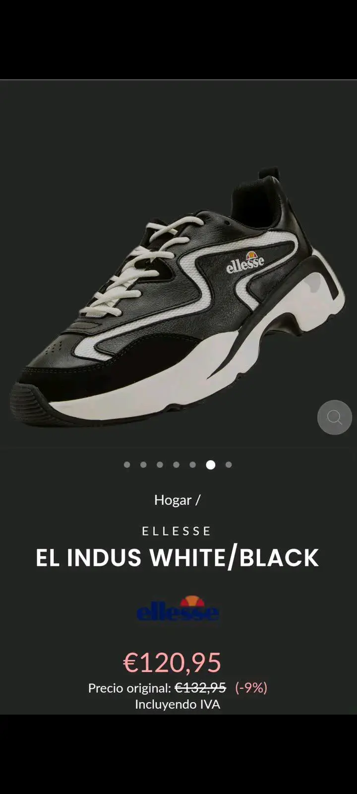 Zapatillas blancas y negras Ellesse - 1