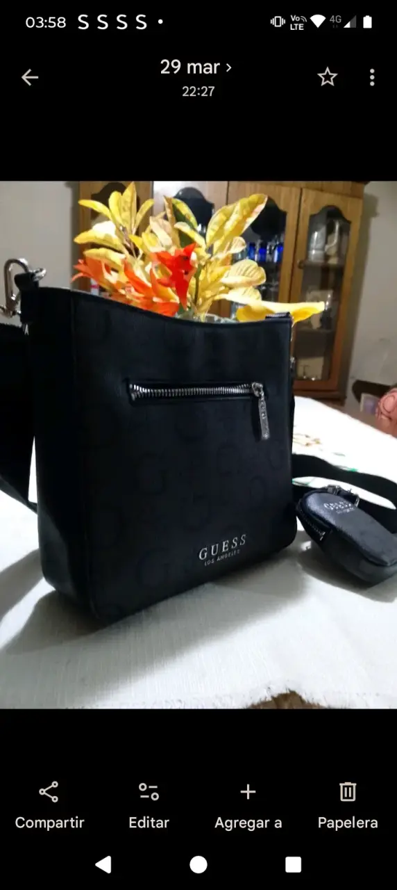 Cartera negra GUESS con estuche - 3