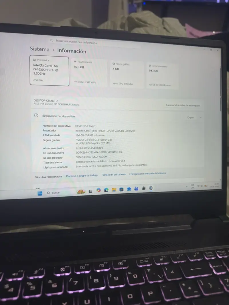 Laptop ASUS f15 Gaming - 3