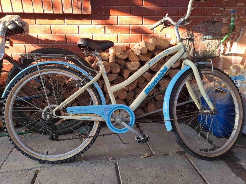 Bicicleta urbana Bianchi Alpina crema