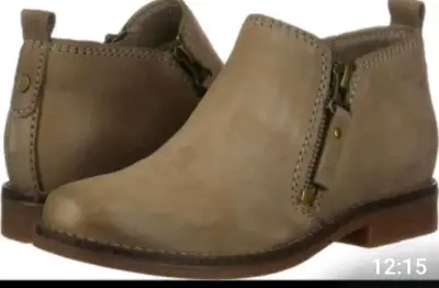 Botines Hush Puppies Negro y Beige - miniatura 4
