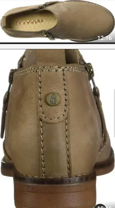 Botines Hush Puppies Negro y Beige - miniatura 5