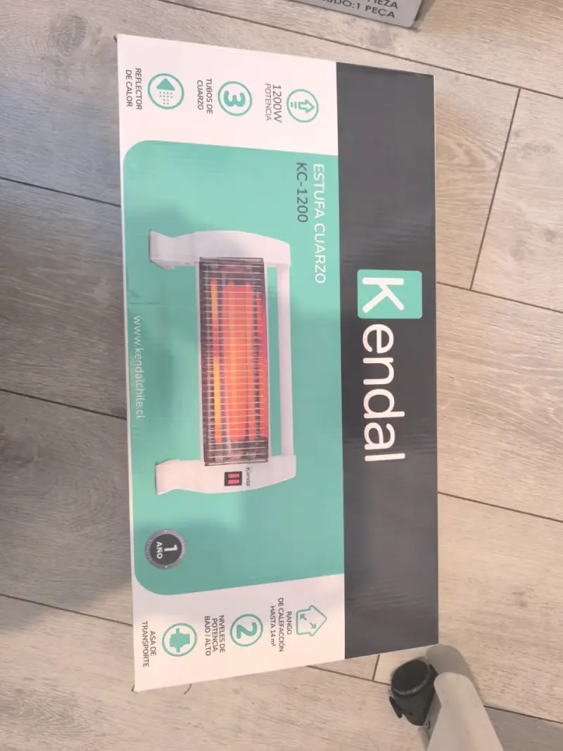 Estufa eléctrica Kendall blanca - 2
