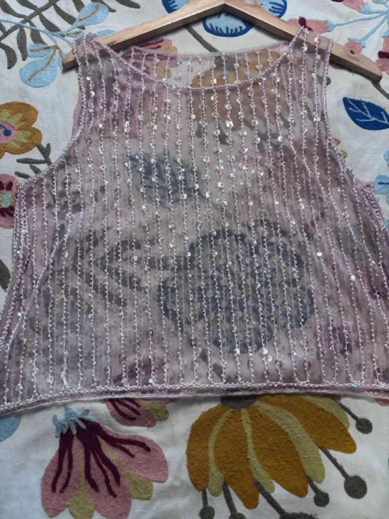 Blusa de lentejuelas rosa - 3