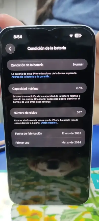 iPhone 15 plus 128GB BLANCO EXELENTE ESTADO - miniatura 6