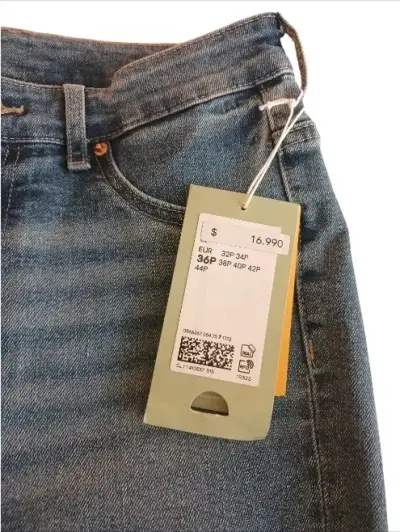 Jeans Dama azul talla 36P H&M - miniatura 1