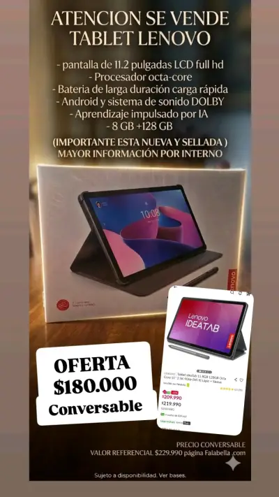 Tablet Lenovo 11.2 pulgadas nueva - miniatura 1