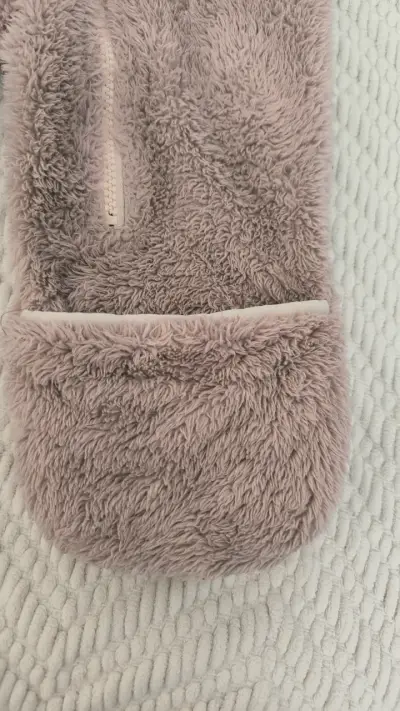 Abrigo peludo de bebé rosa - miniatura 3