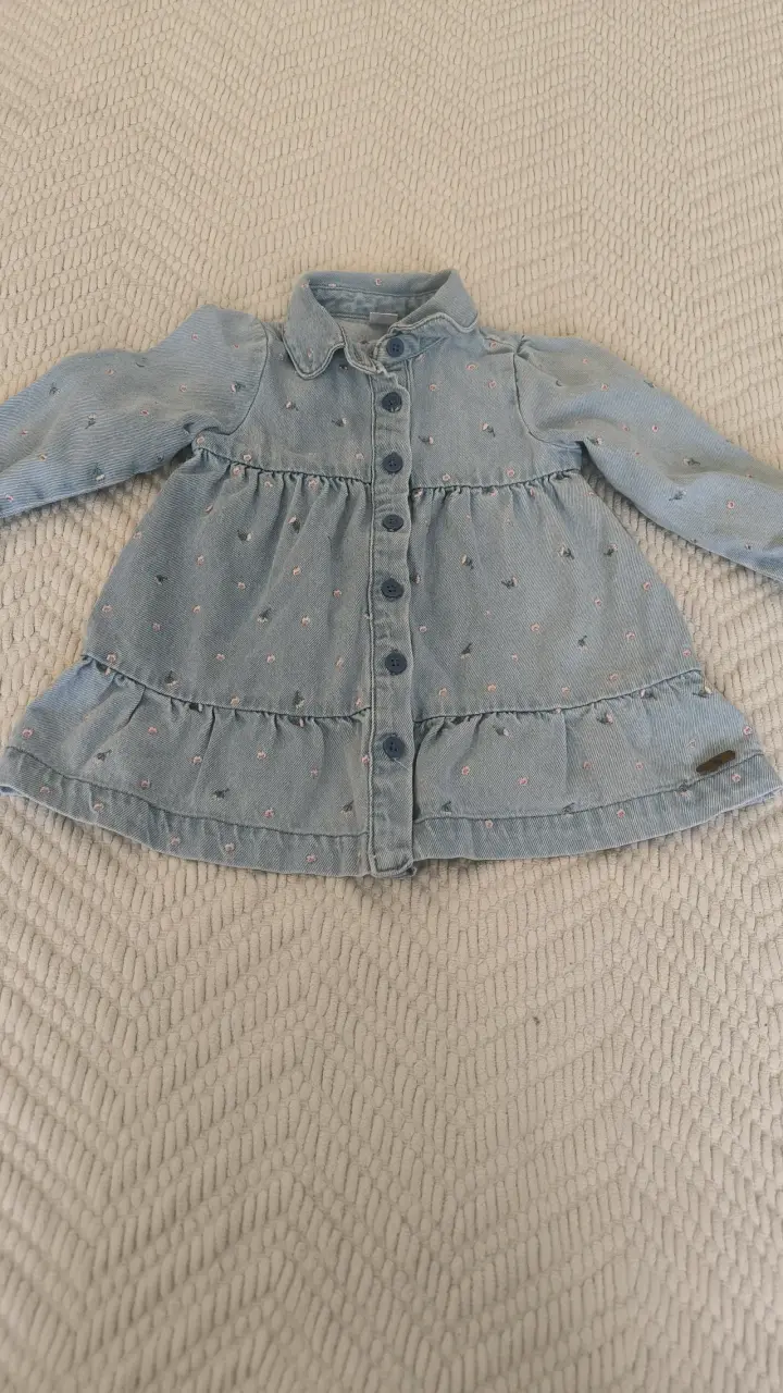 Vestido de mezclilla infantil - 1