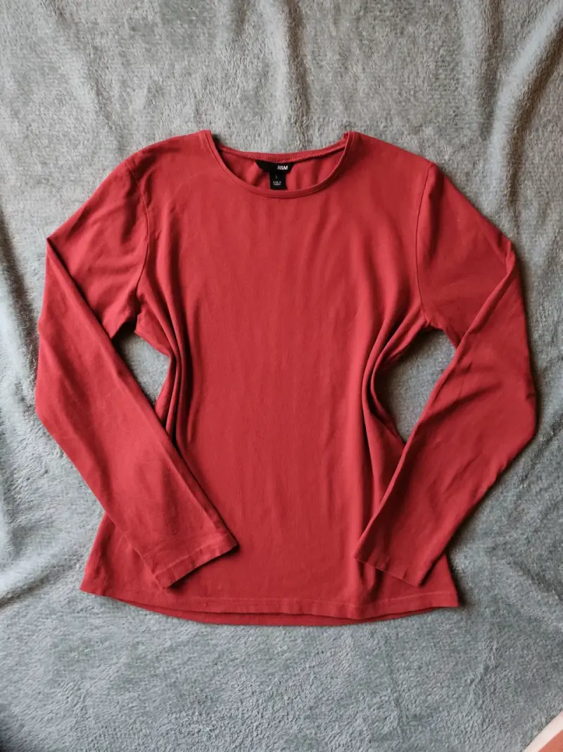 Polera roja manga larga - 1