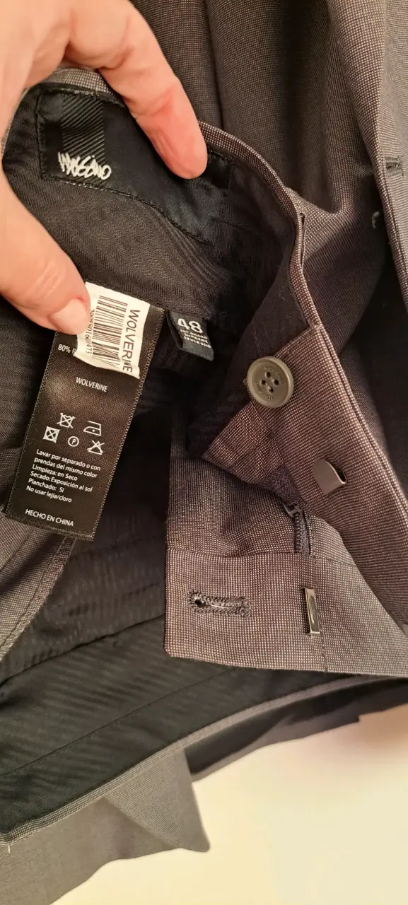 Traje 2 piezas, gris para hombre, marca Mossimo - 3